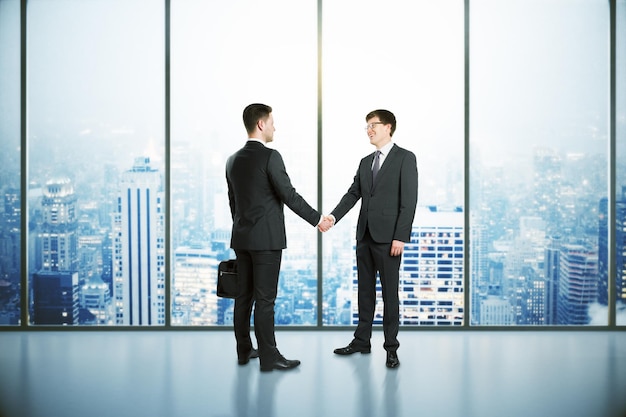 Businessmen shaking hands