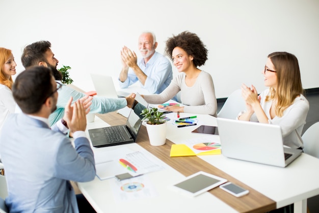 Businesspeople in conference room