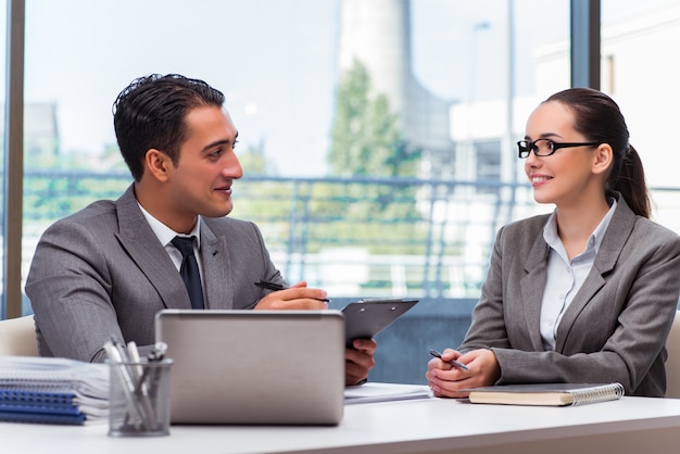 Businesspeople having discussion in the office