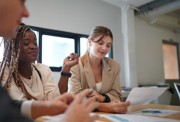 Businesspeople having meeting in the office