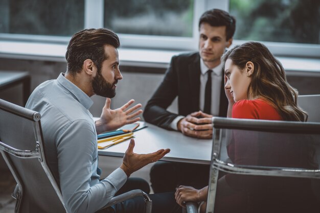 Businesspeople having a meeting in the office