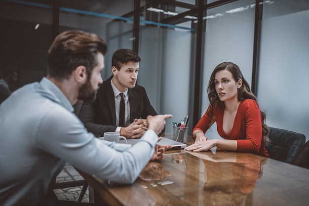 Businesspeople having a meeting in the office