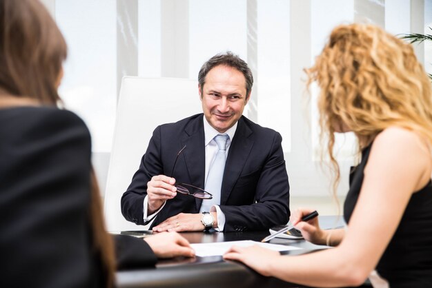 Businesspeople in a office