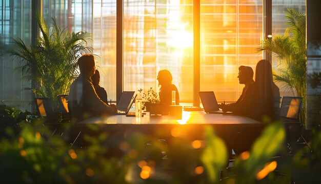 Businesspeople working in the office