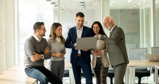 Businesspeople working in team in the office