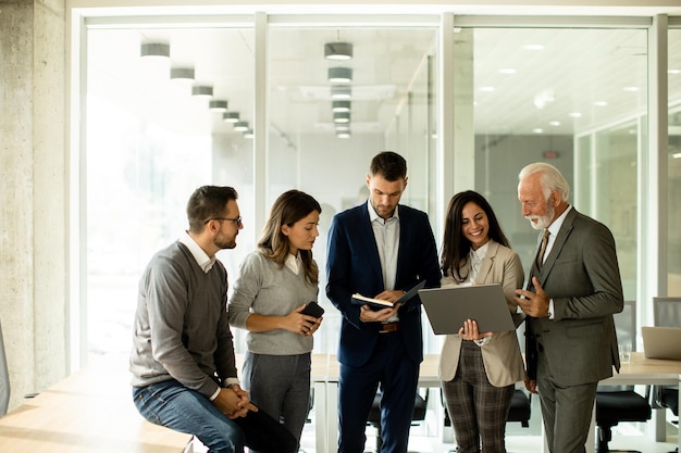 Businesspeople working in team in the office