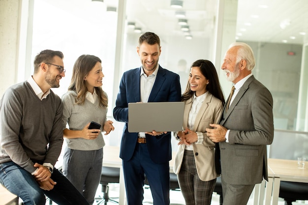 Businesspeople working in team in the office