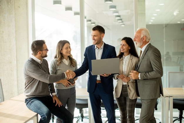 Businesspeople working in team in the office