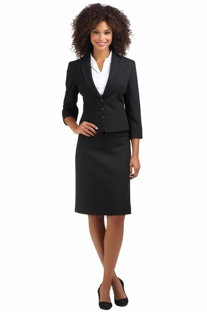 Businessperson female African American Young adult friendly smile