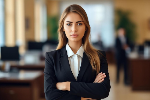 Businessperson female Caucasian Middle aged confident pose