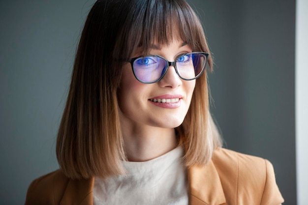 Businesswoman formal clothes