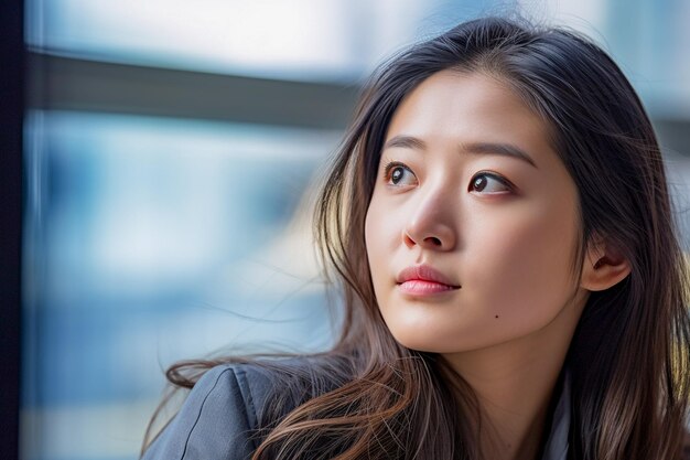 A businesswoman manager wearing formal clothes in her business office