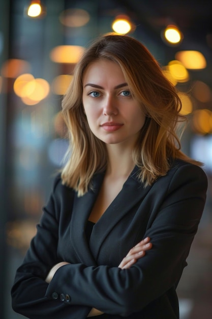 businesswoman in office portrait Generative AI