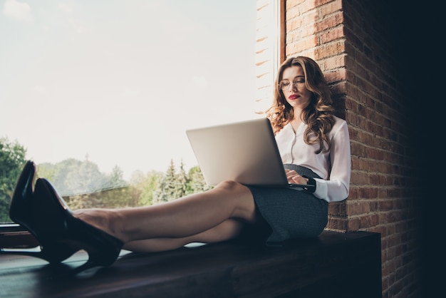 businesswoman at office working