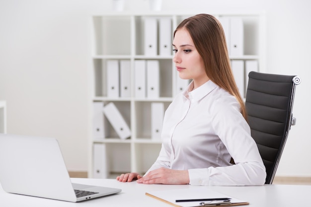 Businesswoman in office