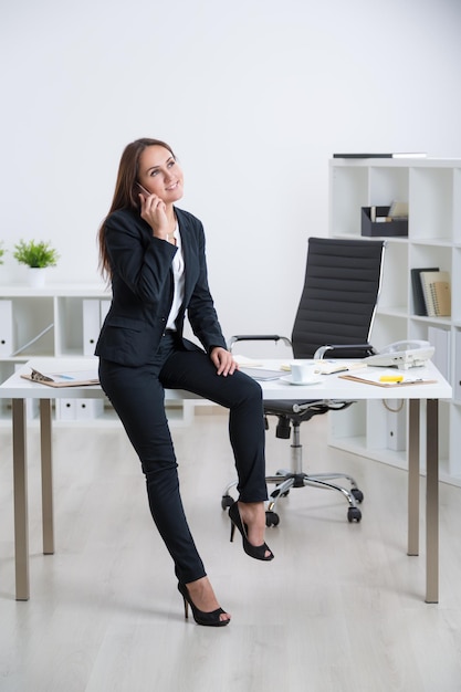 Businesswoman on the phone