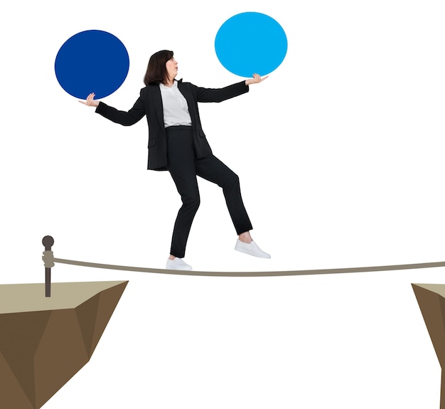 Businesswoman png element transparent background