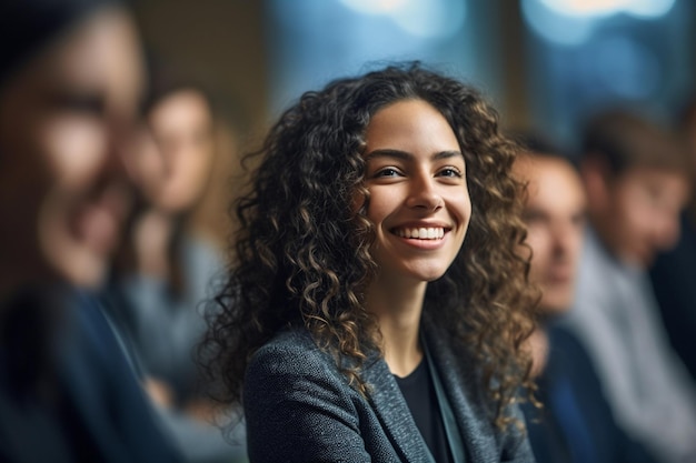 Businesswoman portrait in a conference