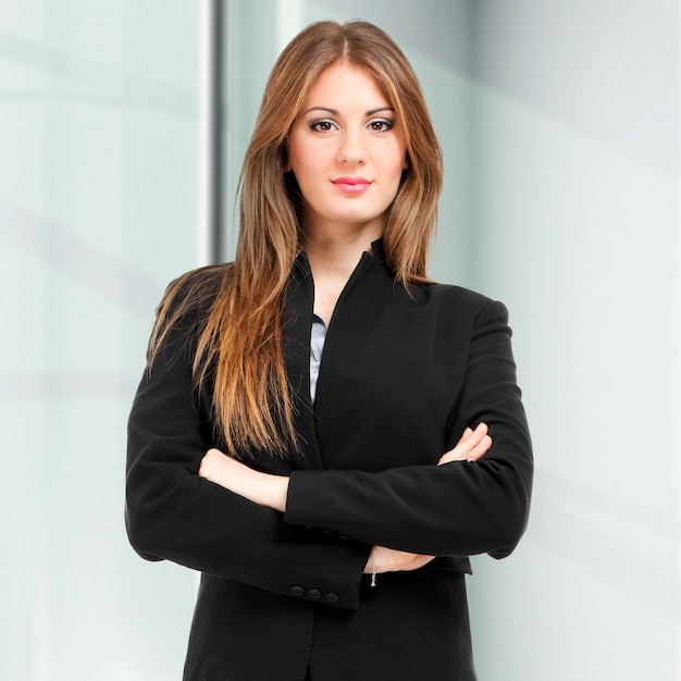 Businesswoman portrait in her office