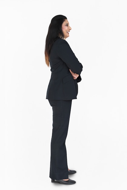 Businesswoman Smiling Happiness Portrait Concept