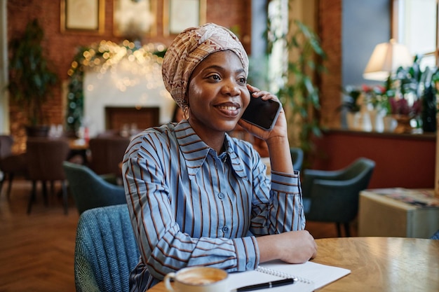 Businesswoman talking on the phone