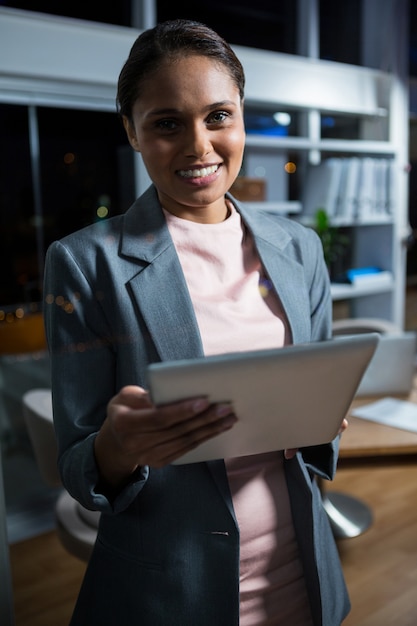 Businesswoman using digital tablet