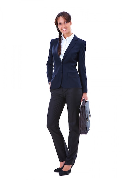 Businesswoman with briefcase