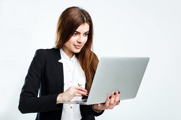 Businesswoman with Laptop