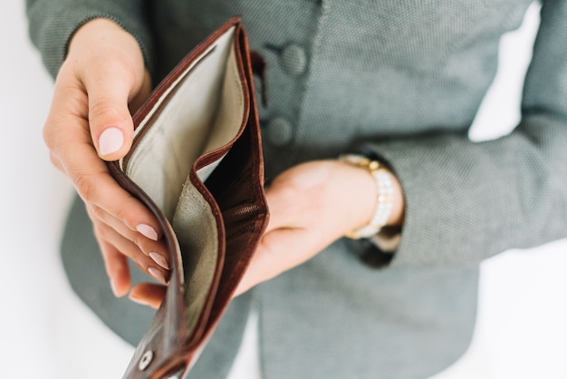 Photo businesswoman with money