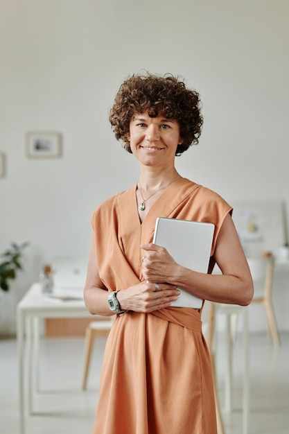 Businesswoman with tablet pc at office