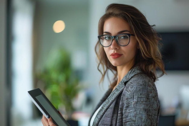 Businesswoman with Tablet