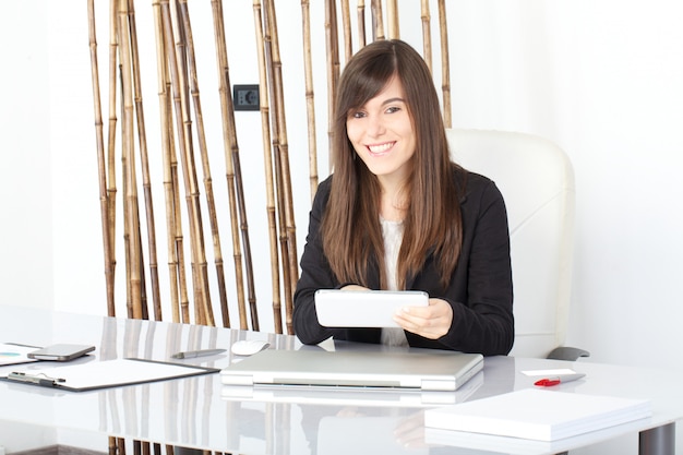 Businesswoman working in office