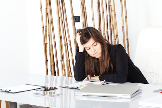 Businesswoman working in office