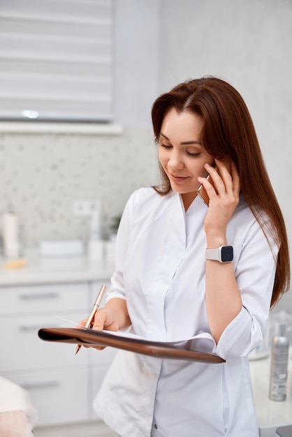 businesswoman working at office