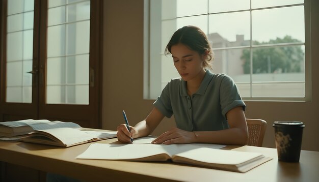 businesswoman working in office