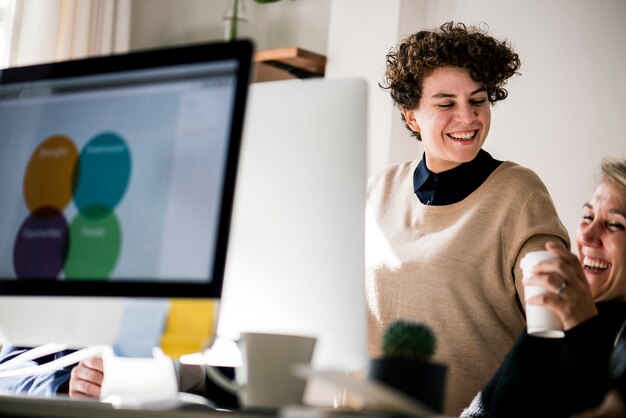 Businesswoman working in office