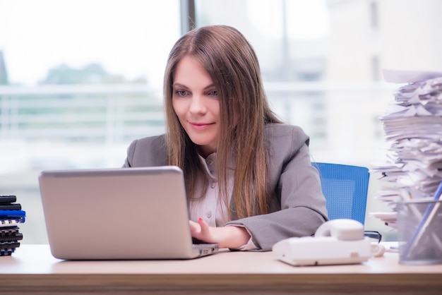 Businesswoman working in the office