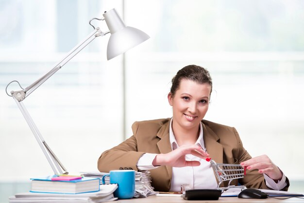 Businesswoman working in the office