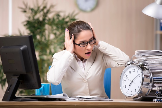 Businesswoman working in the office