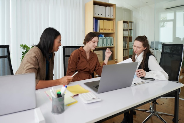 Businesswomen Meeting to Talk