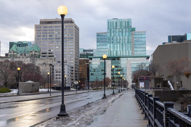 Bussines and finance center in downtown of ottawa canada