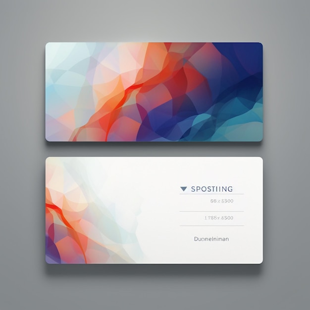 bussiness card concept for designer two pages minimal 2