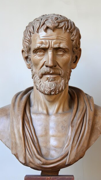 Photo a bust of a man with a beard and a beard