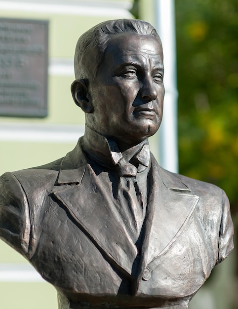 Foto busto ministropresidente del governo provvisorio panrusso di alexander kerensky