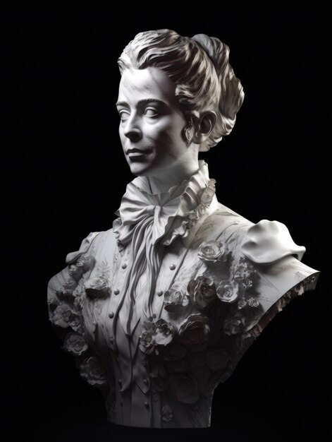 A bust of a woman