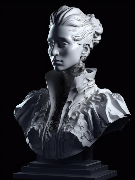 A bust of a woman