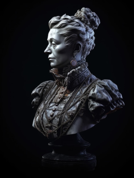 A bust of a woman