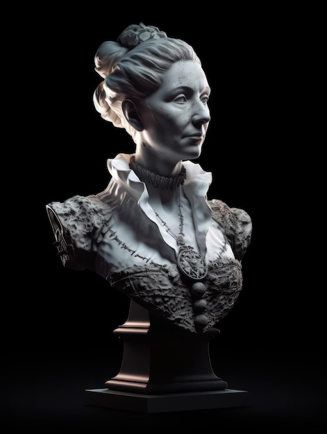 A bust of a woman