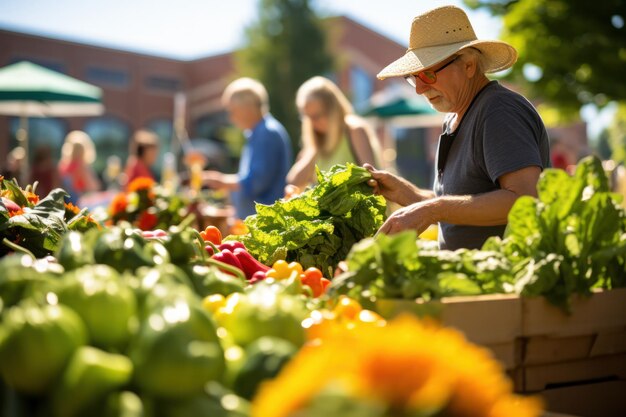 bustling farmers market thrives highlighting the beauty of locally grown sustainable goods