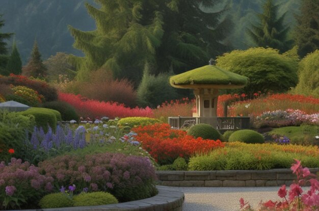 Photo butchart gardens beauty brentwood bay delight